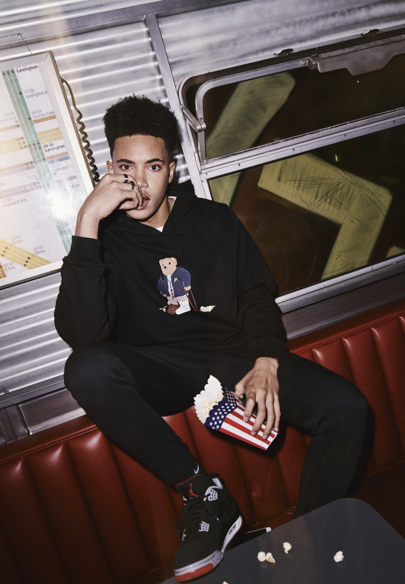 Skateboard Bear Hoody