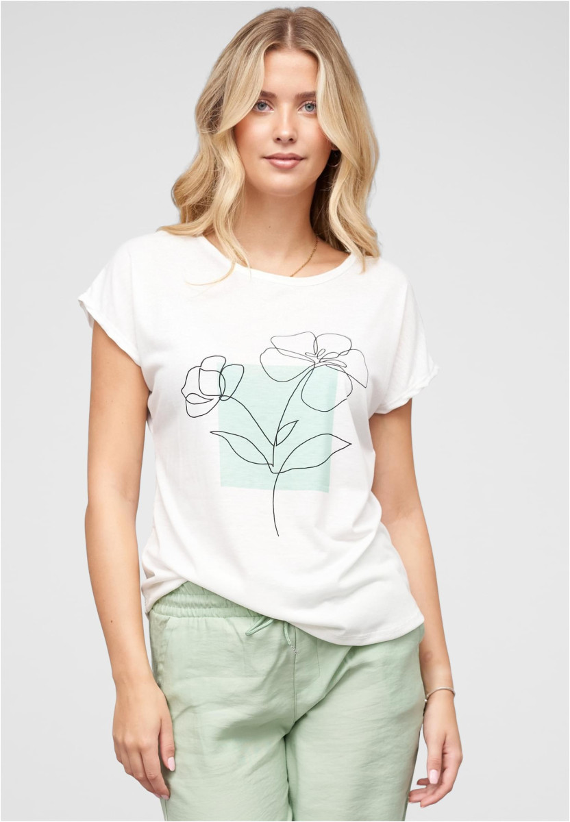 Viskose T-Shirt mit Blumenprint