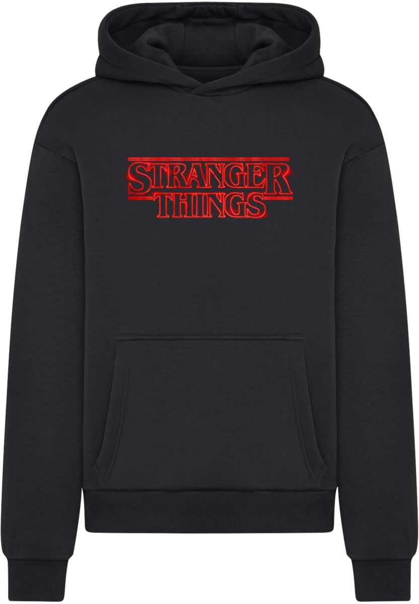 Stranger Things Neon Sign Fluffy Hoody