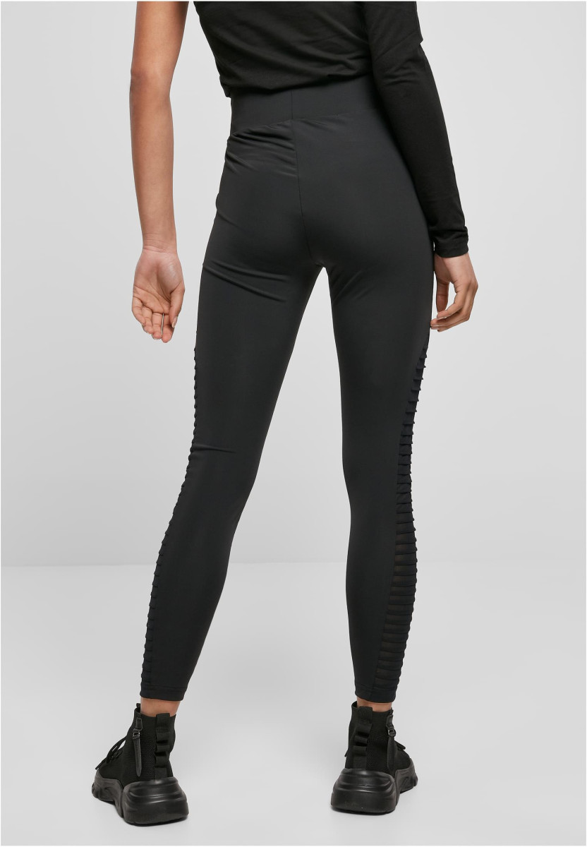 Ladies Highwaist Biker Tech Mesh Leggings