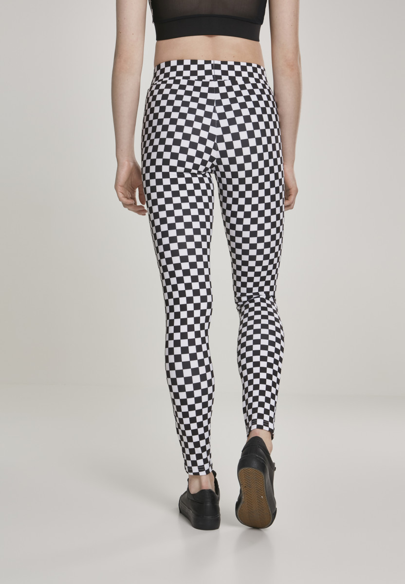 Ladies Check Pattern Leggings