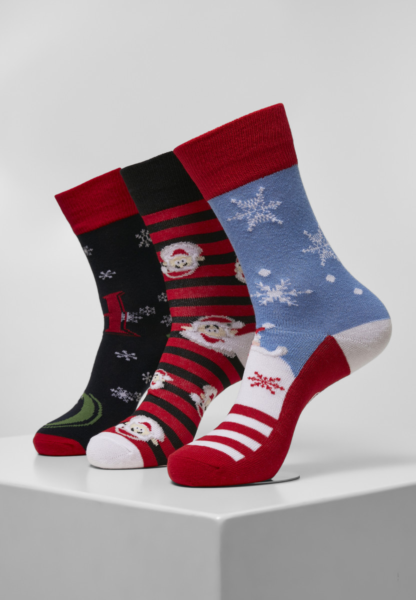Santa Ho Christmas Socks 3-Pack