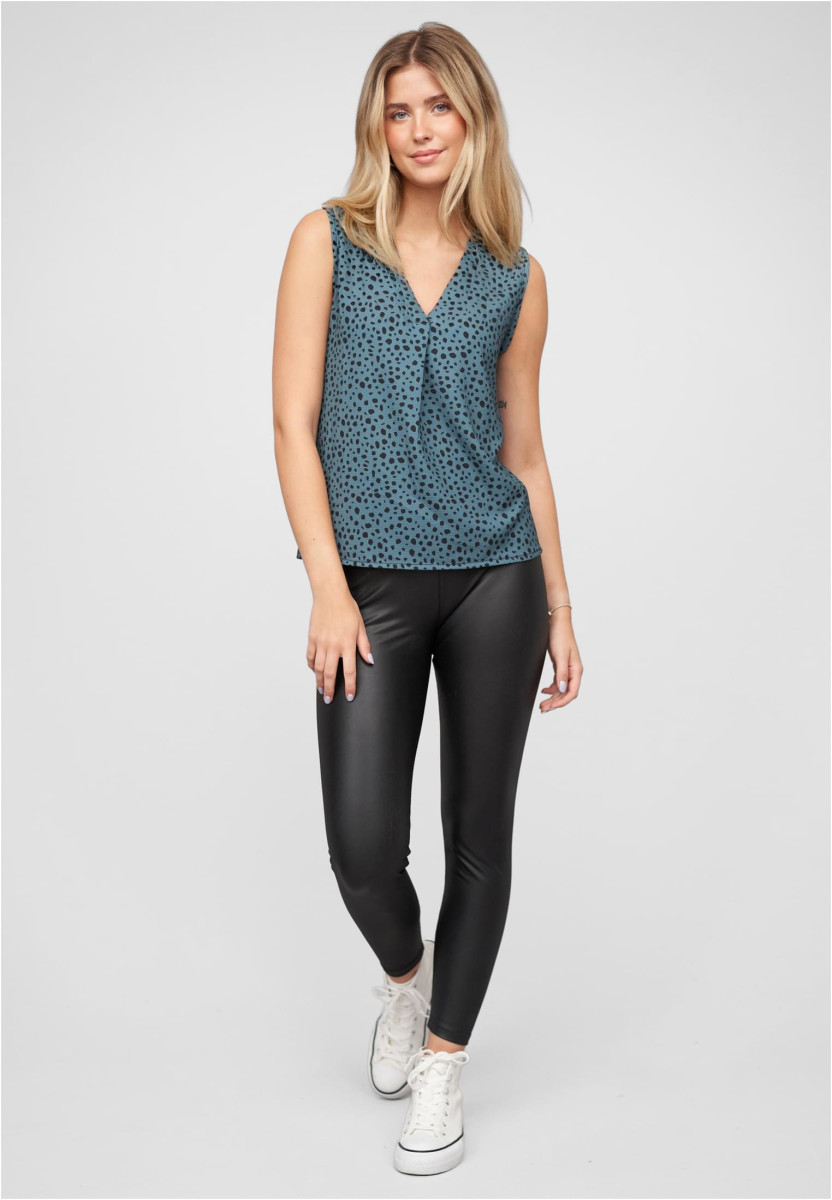 V-Neck Top with aop animal print