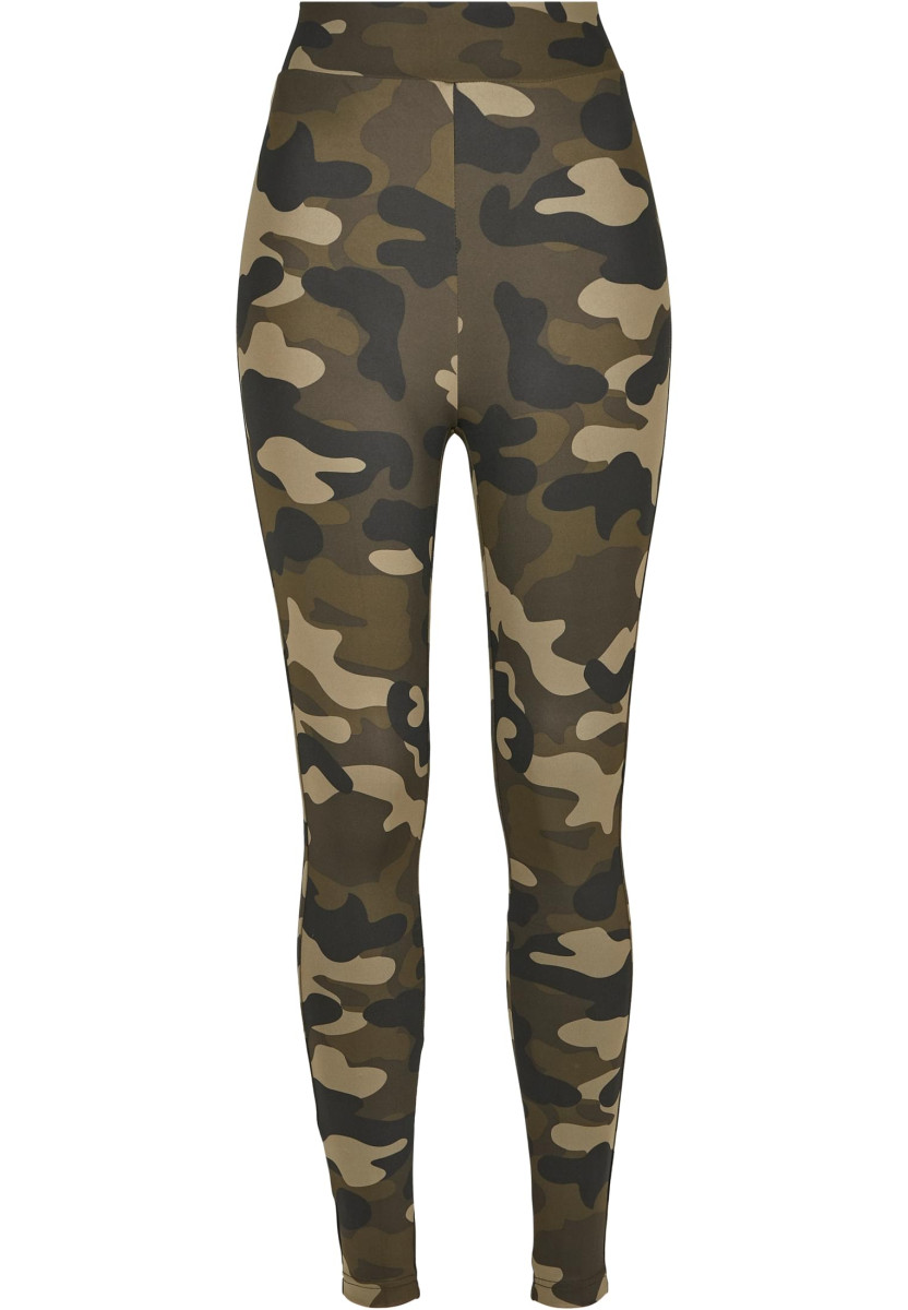 Ladies High Waist Camo Tech Leggings