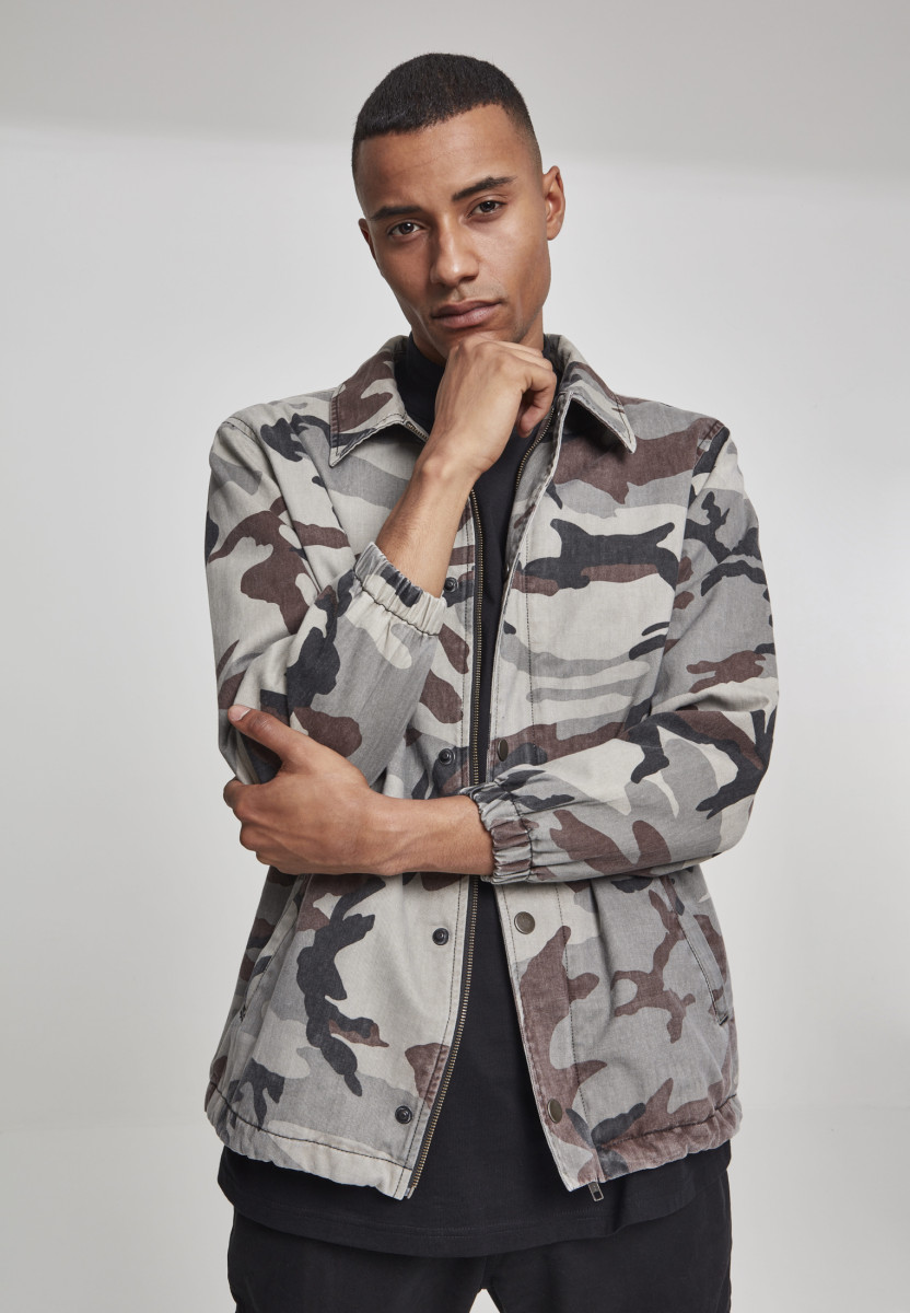 Camo Cotton Coach Jacket