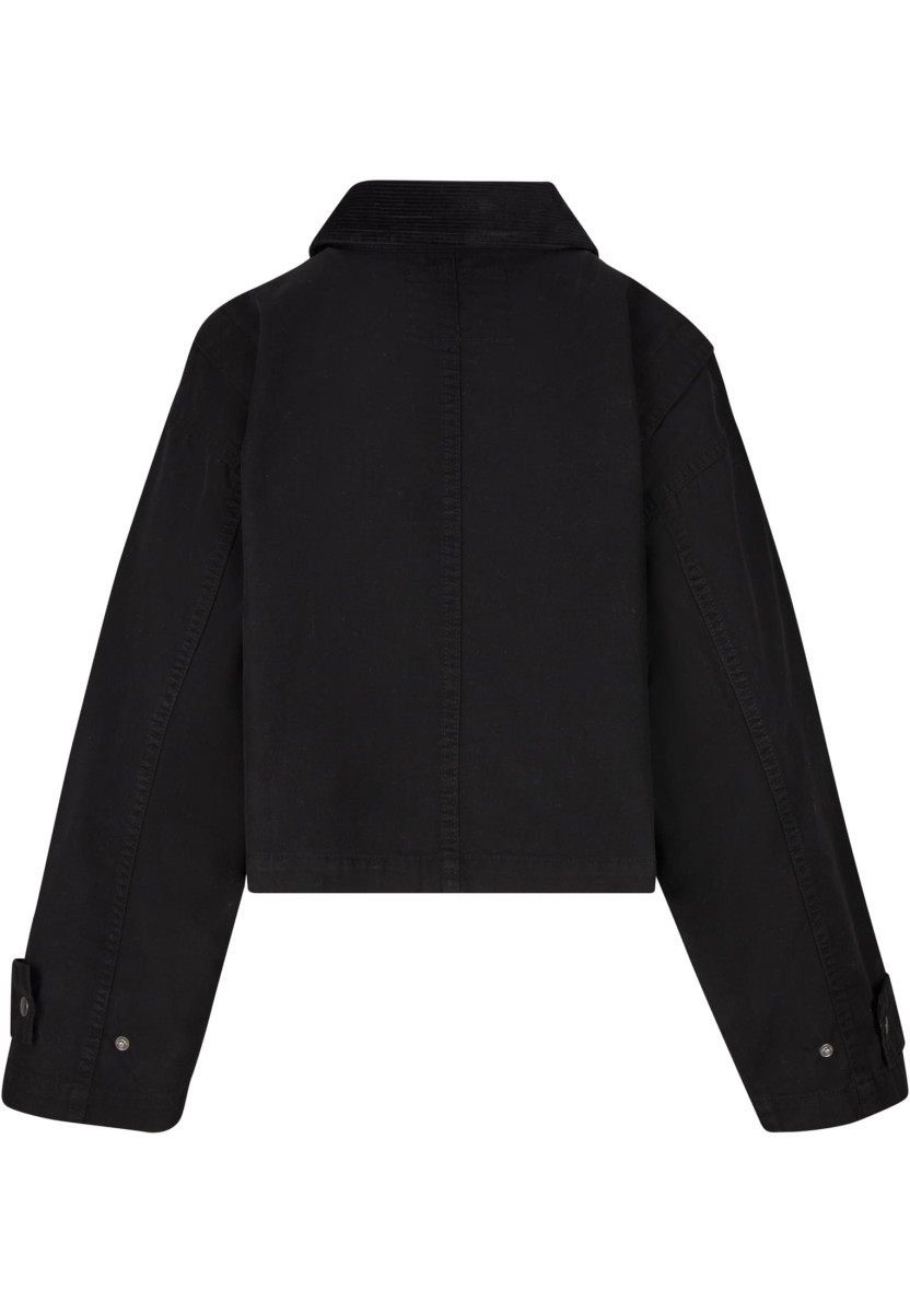 Ladies Workwear Cropped Cotton Jacket