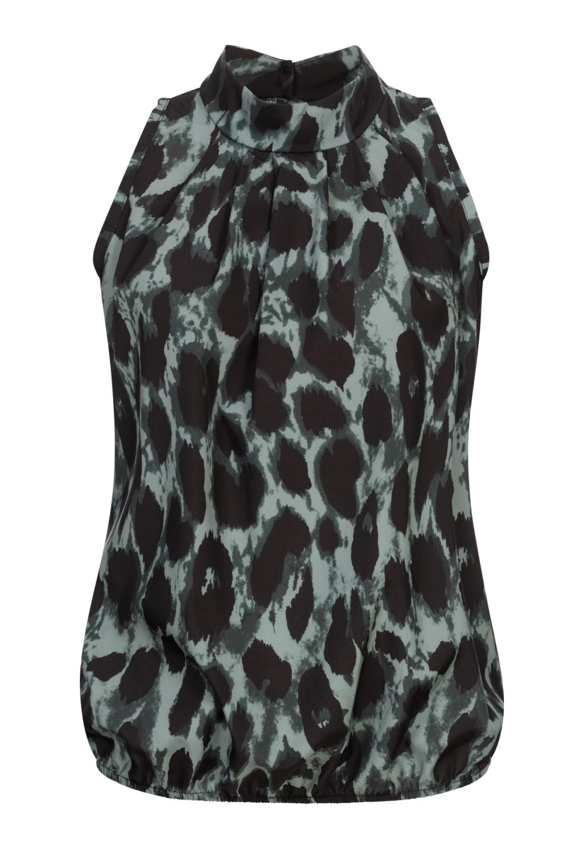 Choker Top with all over leo print