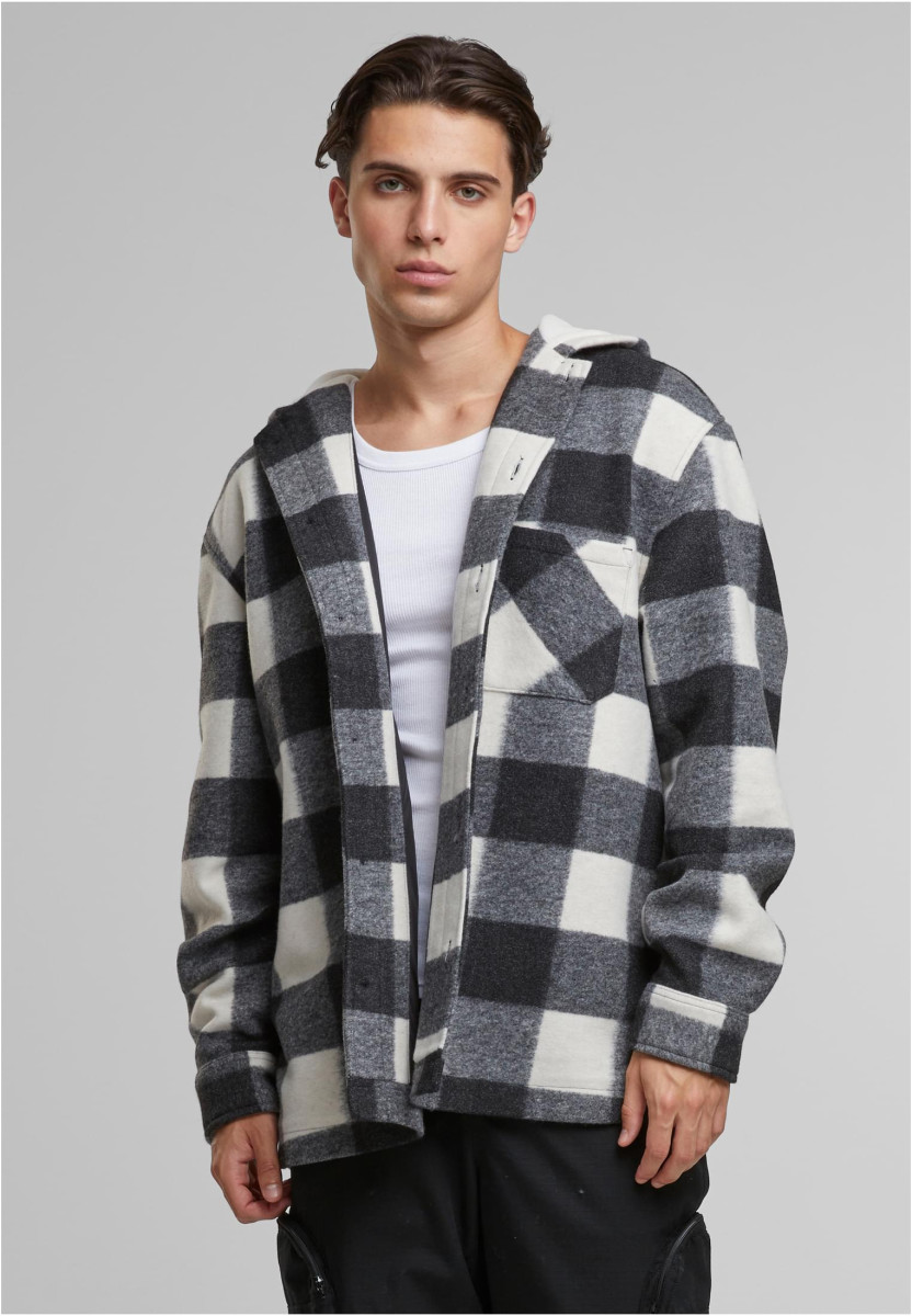 Big Check Jacket With Hood