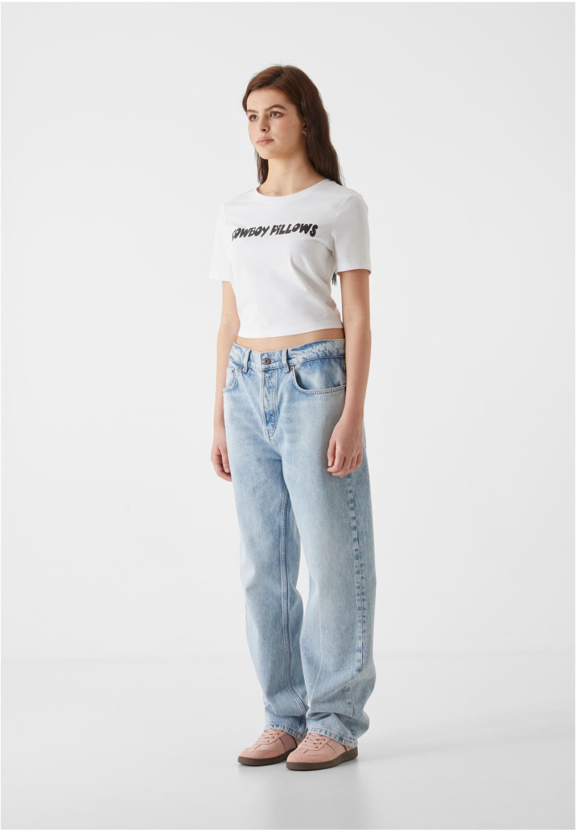 Lost Youth Ladies Cropped Tee - Cowboy Pillows