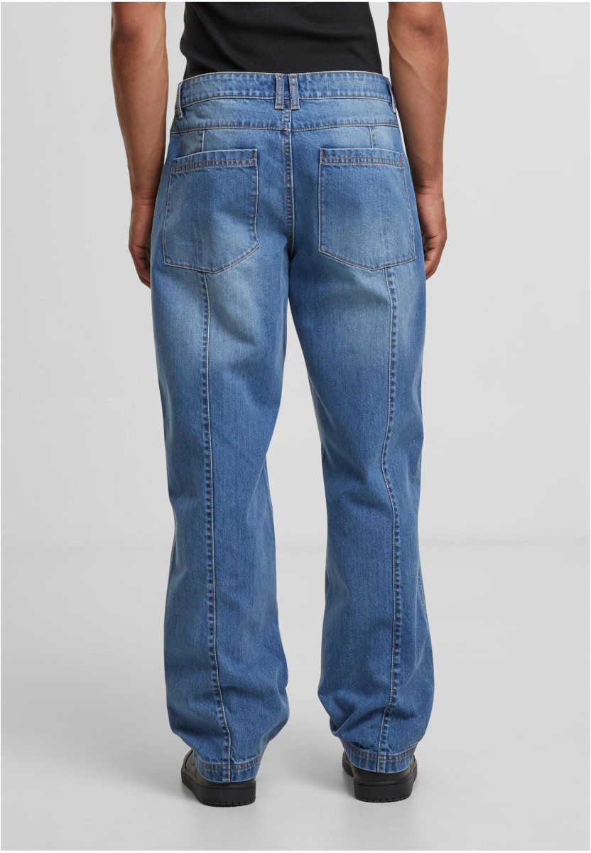Wide Leg Denim With Dividing Seams