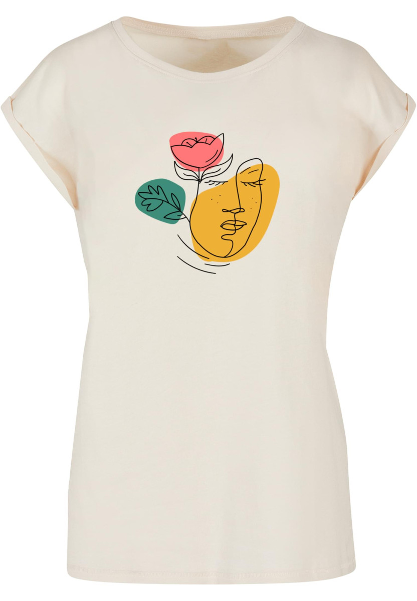 Ladies Woman And Flower Tee