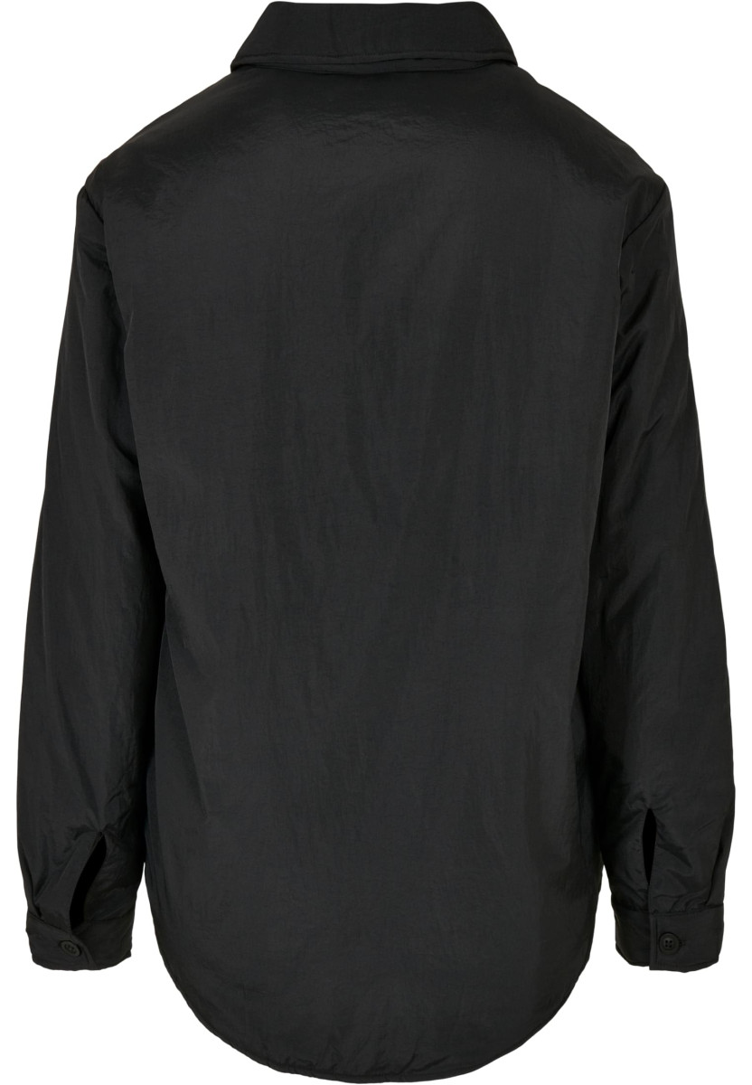 Padded Nylon Shirt Jacket