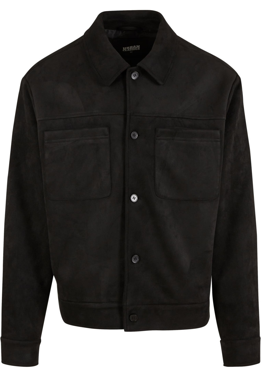 Boxy Faux Leather Jacket