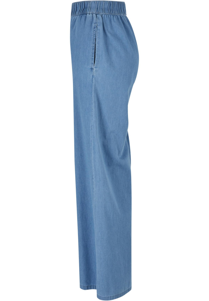 Ladies Light Denim Wide Leg Pants