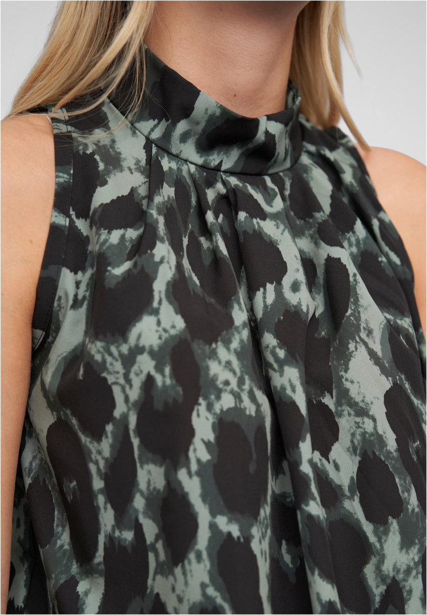 Choker Top with all over leo print