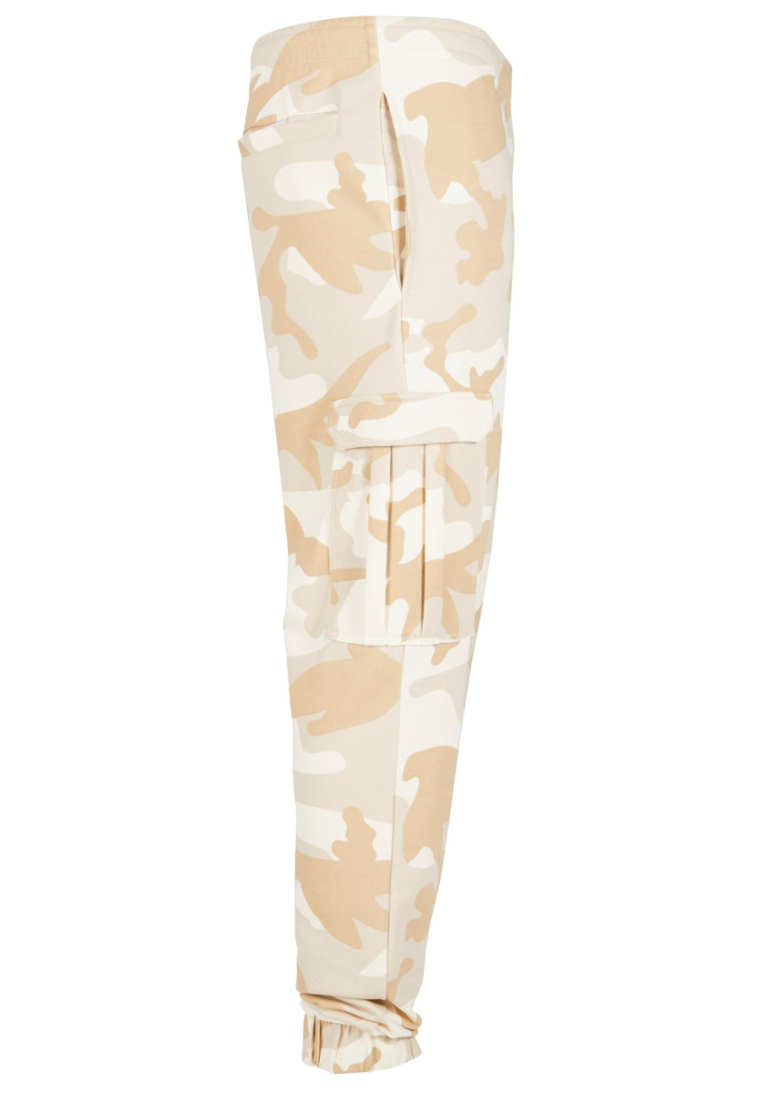 Wide Camo Cargo Sweatpants