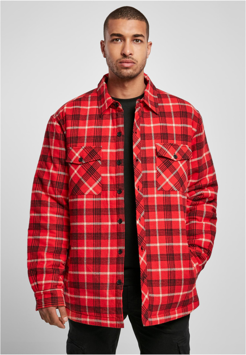 Plaid Quilted Shirt Jacket