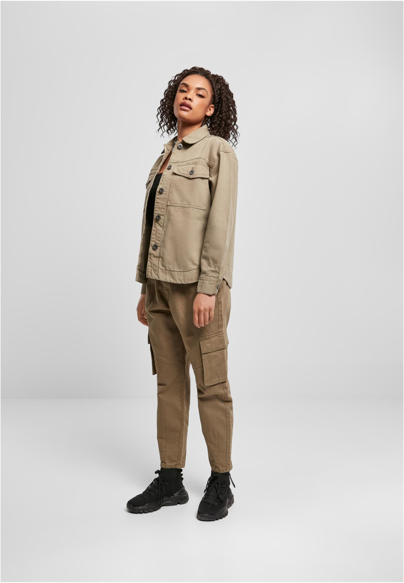 Ladies Oversized Shirt Jacket