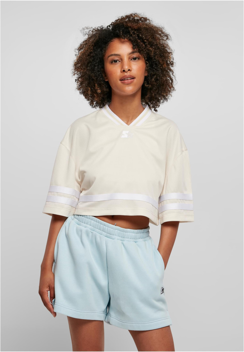 Ladies Starter Cropped Mesh Jersey