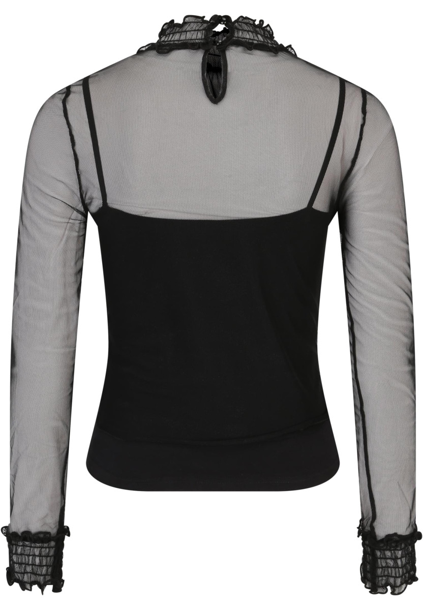 Ladies Double Layer Mesh L/S