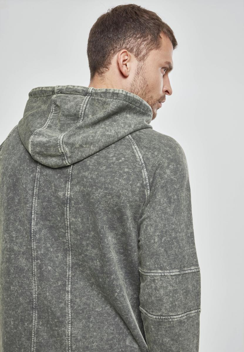 Terry Acid Washed Long Shaped Hoody