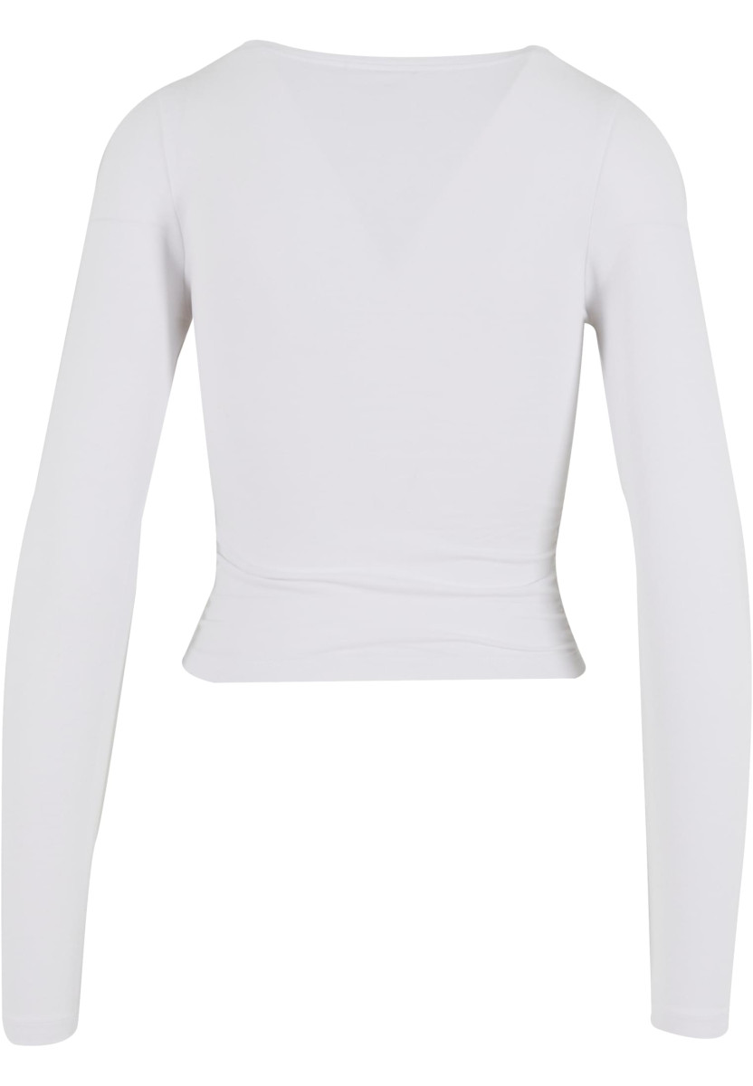 Ladies Ruffled Super Slim Longsleeve 2-Pack