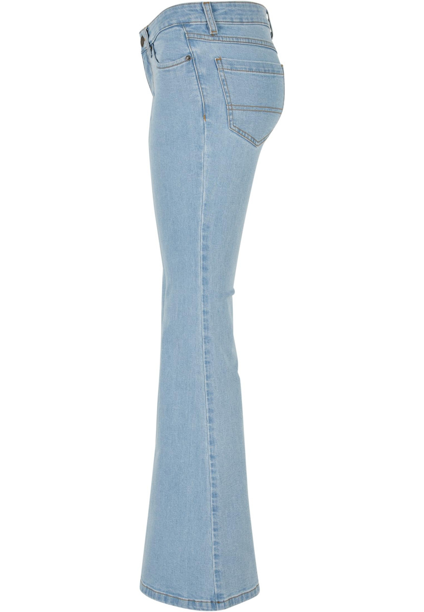 Ladies Organic Low Waist Flared Denim