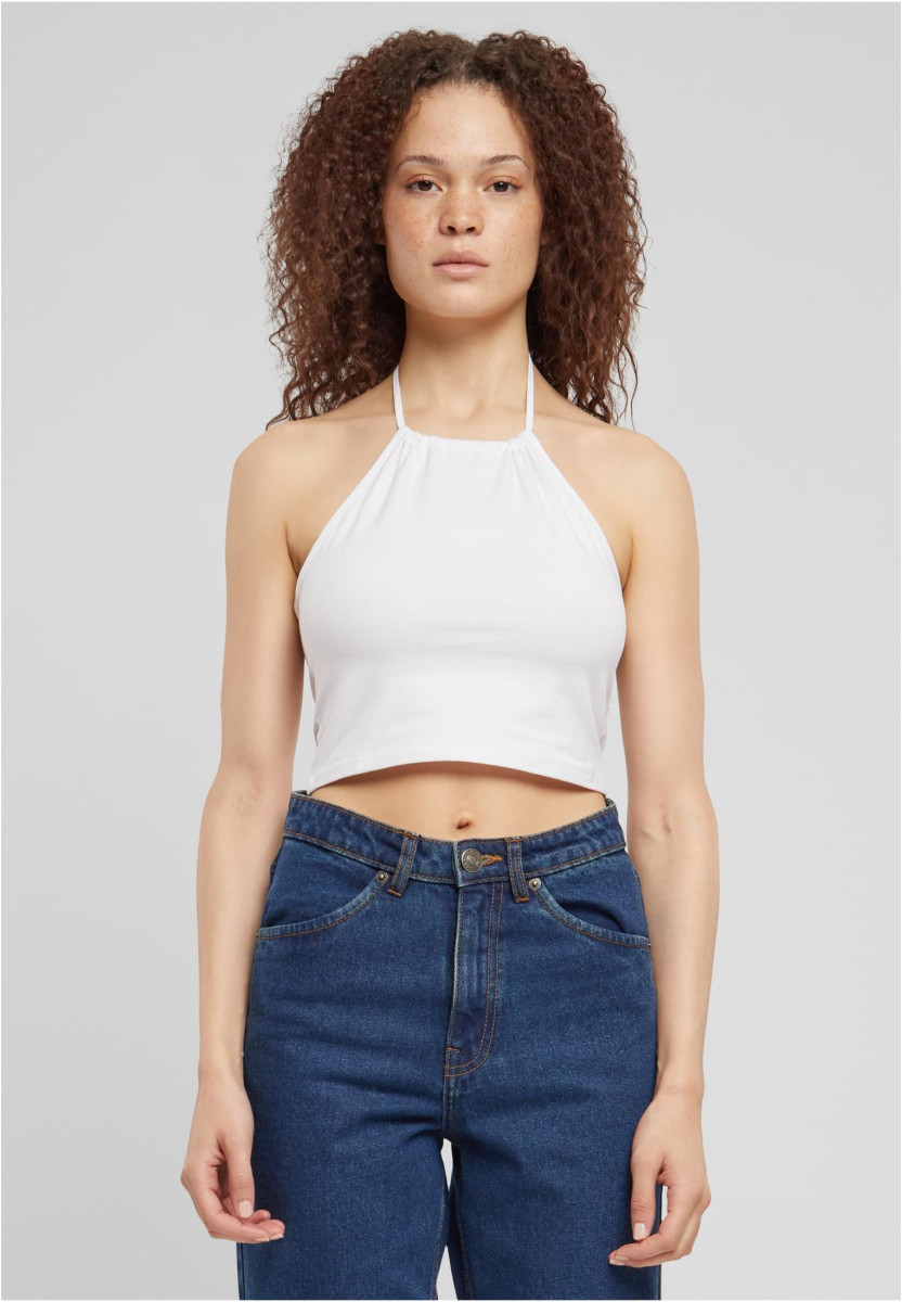 Ladies Cropped Neckholder Top 2-Pack