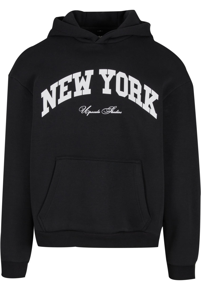 New York Collage Fluffy Hoody