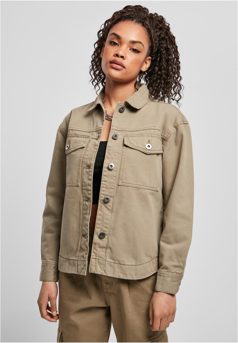 Ladies Oversized Shirt Jacket