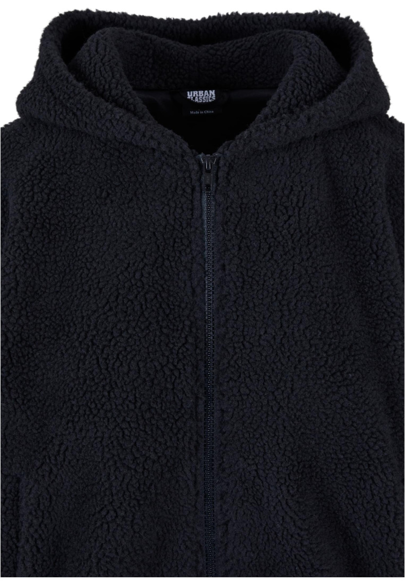 Ladies Oversized Sherpa Zip Hoody