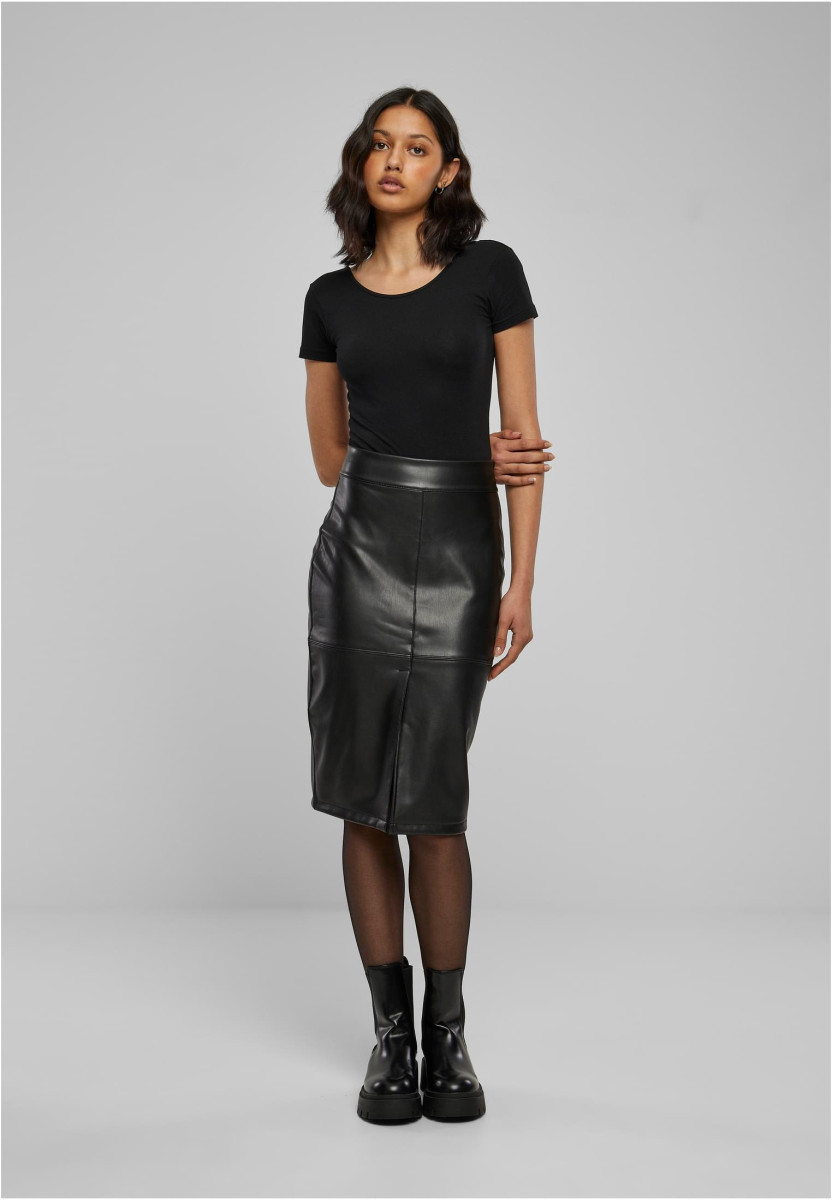 Ladies Synthetic Leather Pencil Skirt