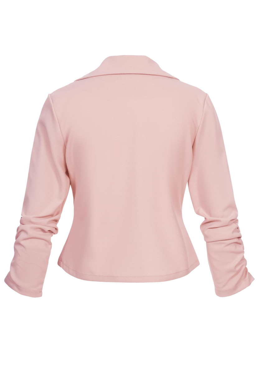 Short Blazer with ruched sleeves
