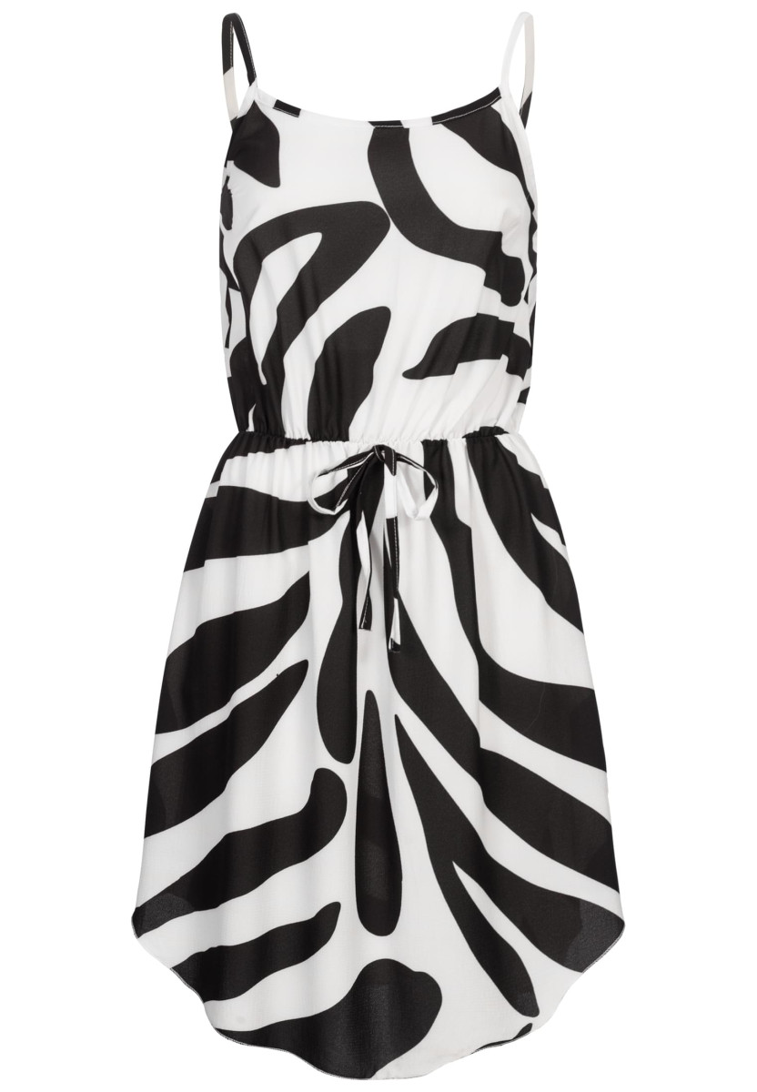 Dress with zebra print