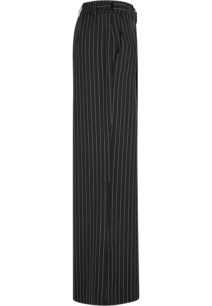 Ladies Pinstripe Wide Leg Trousers