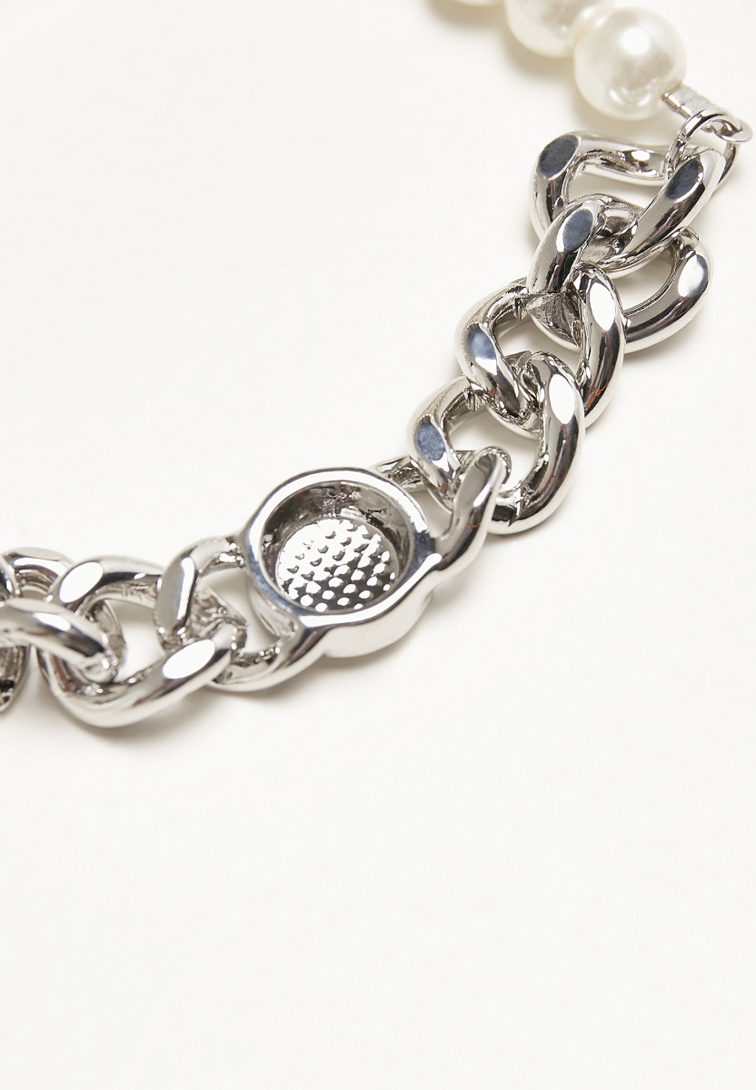 Pearl Flat Chain Bracelet