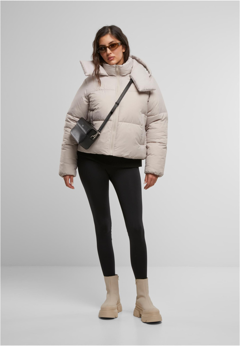 Ladies Hooded Collar Puffer Jacket