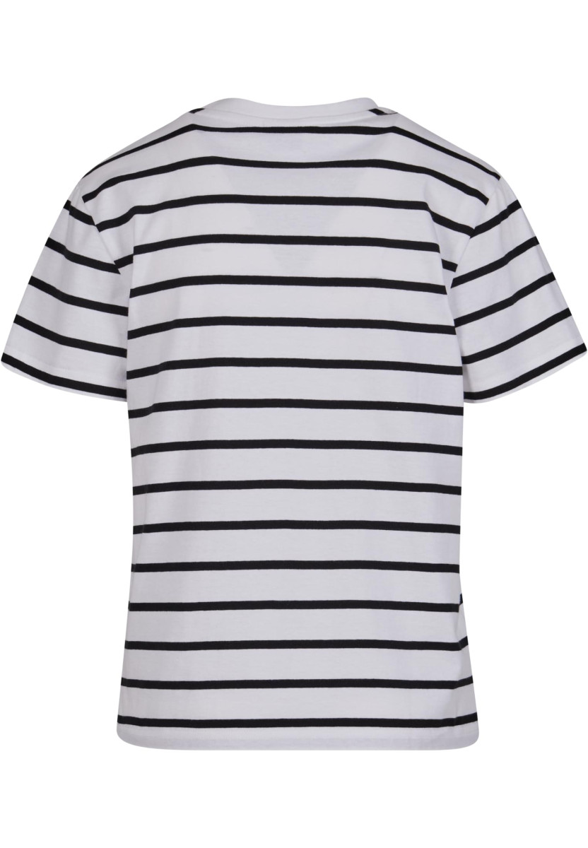 Ladies Striped Boxy Tee