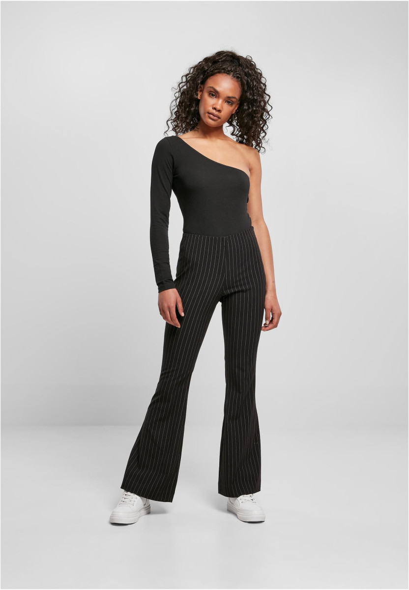 Ladies Flared Pin Stripe Pants