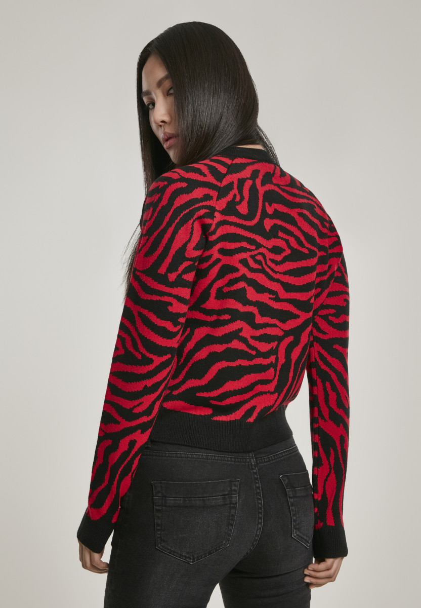 Ladies Short Tiger Sweater