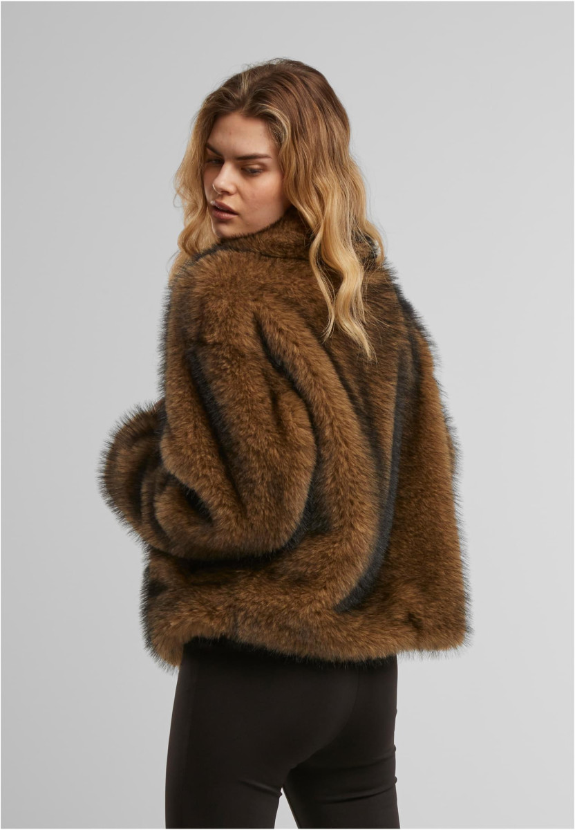 Ladies Short Faux Fur Jacket