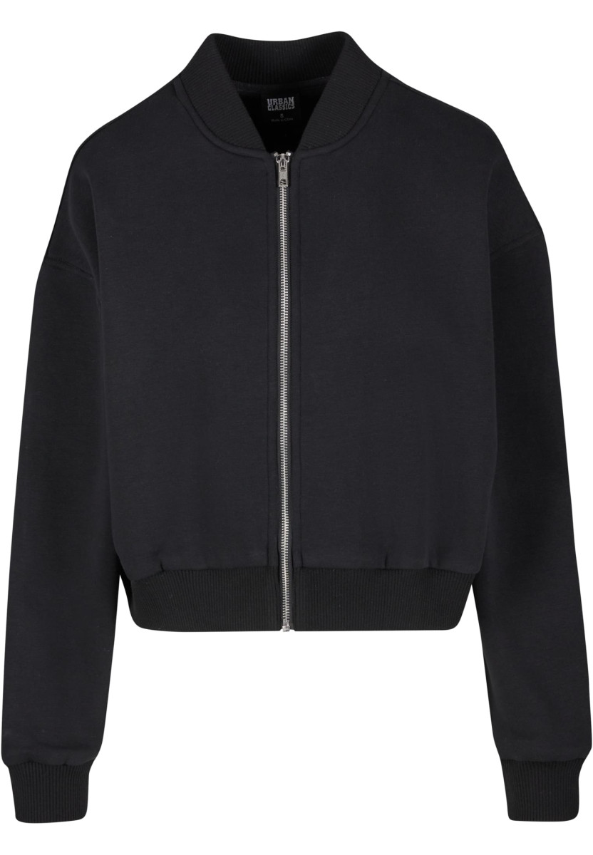 Ladies Short Sweat Zip Jacket