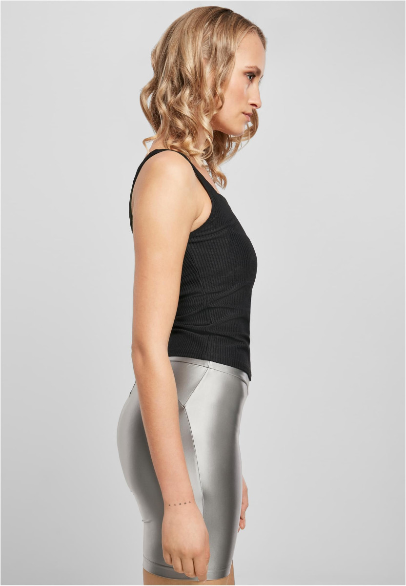 Ladies Squard Neckline Rib Top