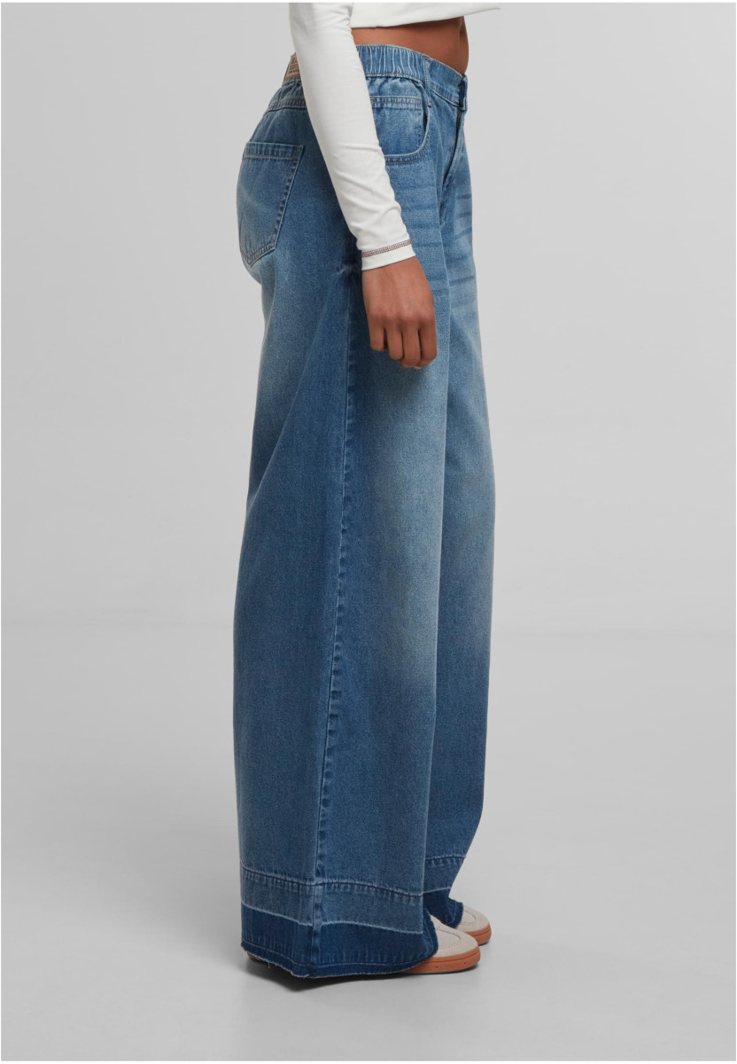 Ladies Wide Leg Denim