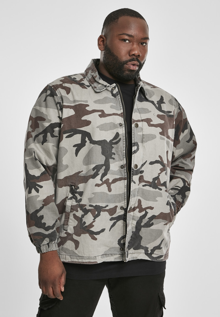 Camo Cotton Coach Jacket