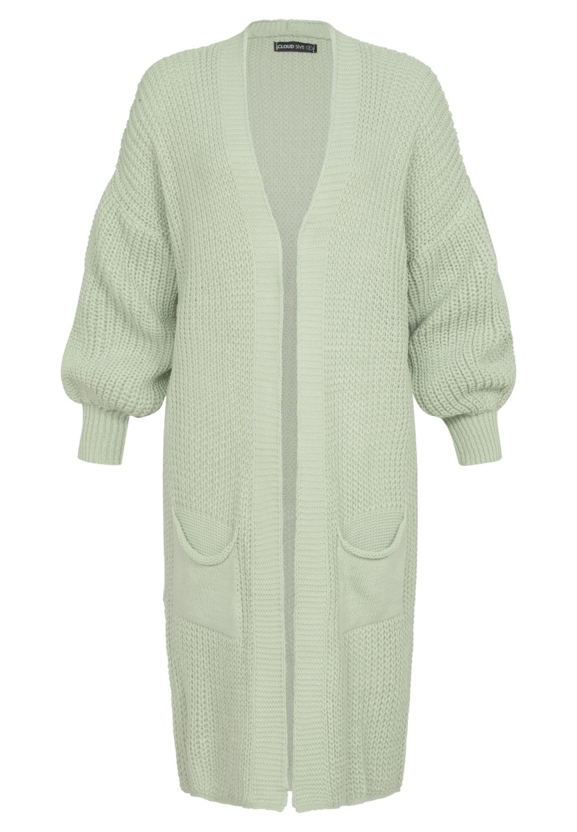Cloud 5ive Longform Knit Cardigan with 2-Pockets