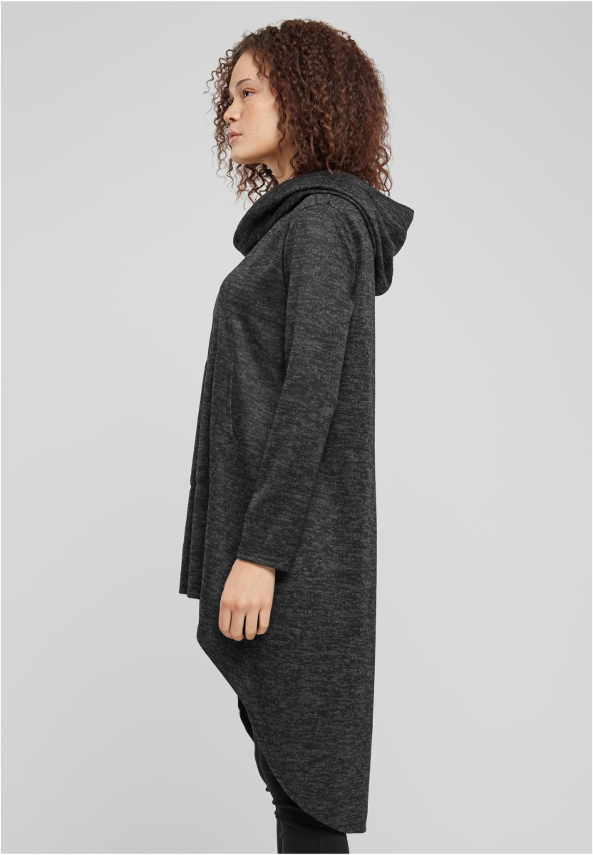 Cloud5ive Damen Kleid Turtle-Neck Hoodie Kleid Kapuze