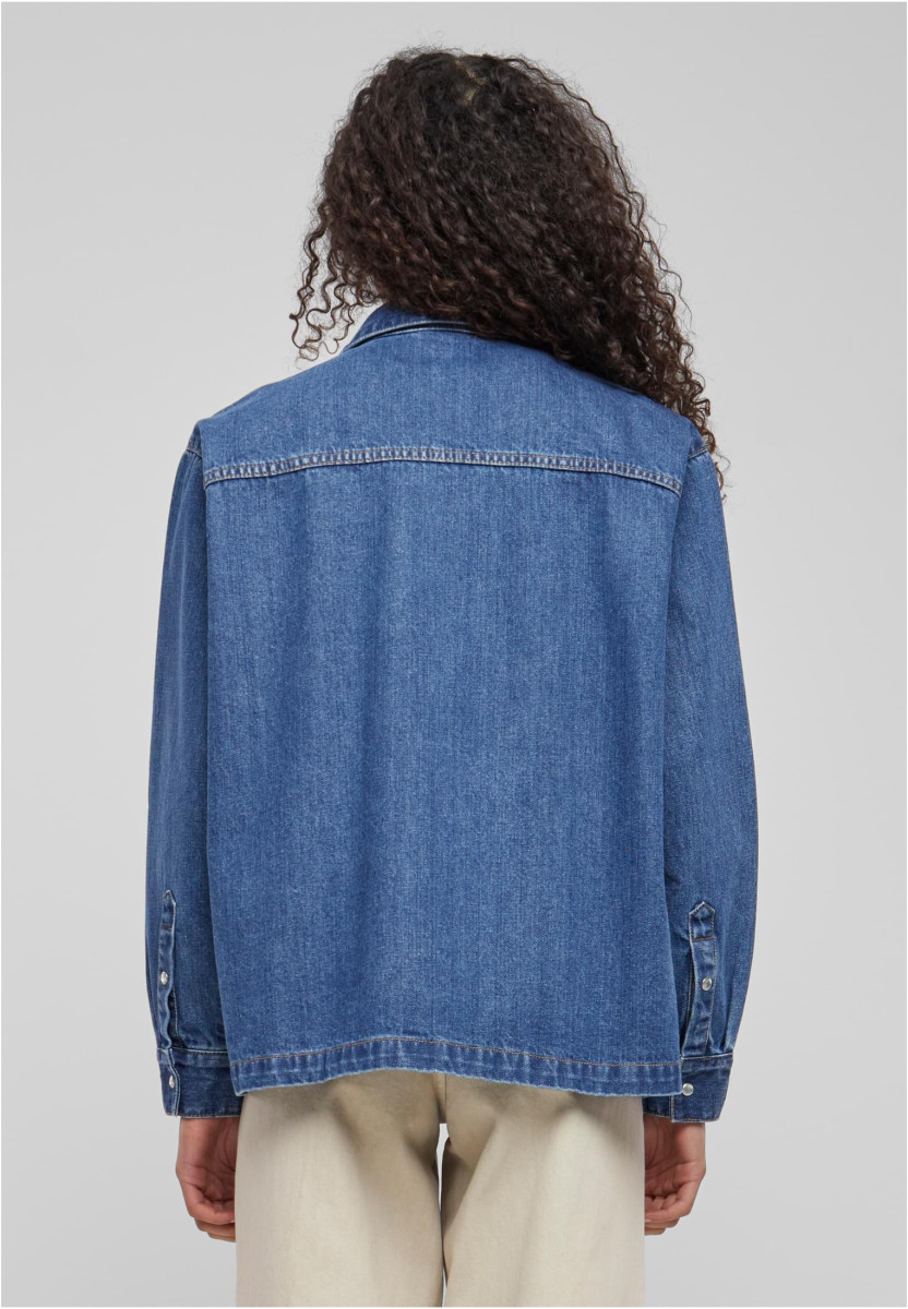 Ladies Oversized Denim Shirt