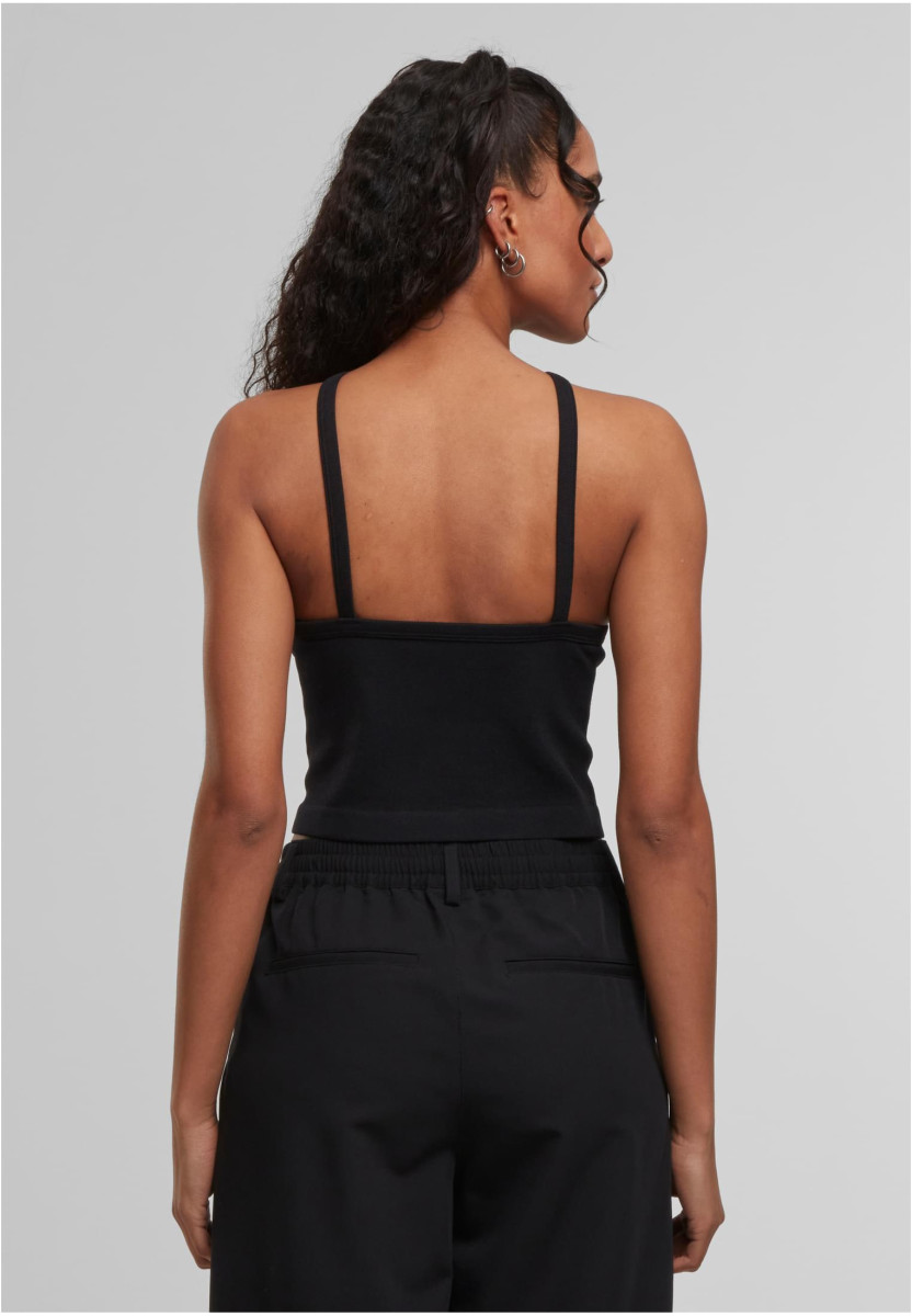 Ladies Seamless Crossed Neckholder Tanktop