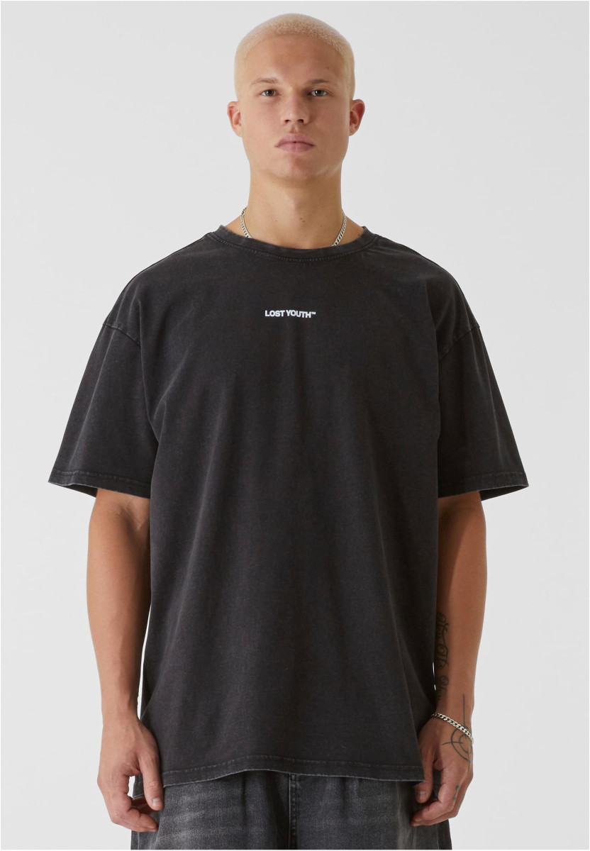 LY ACID WASHED TEE - CHAOS